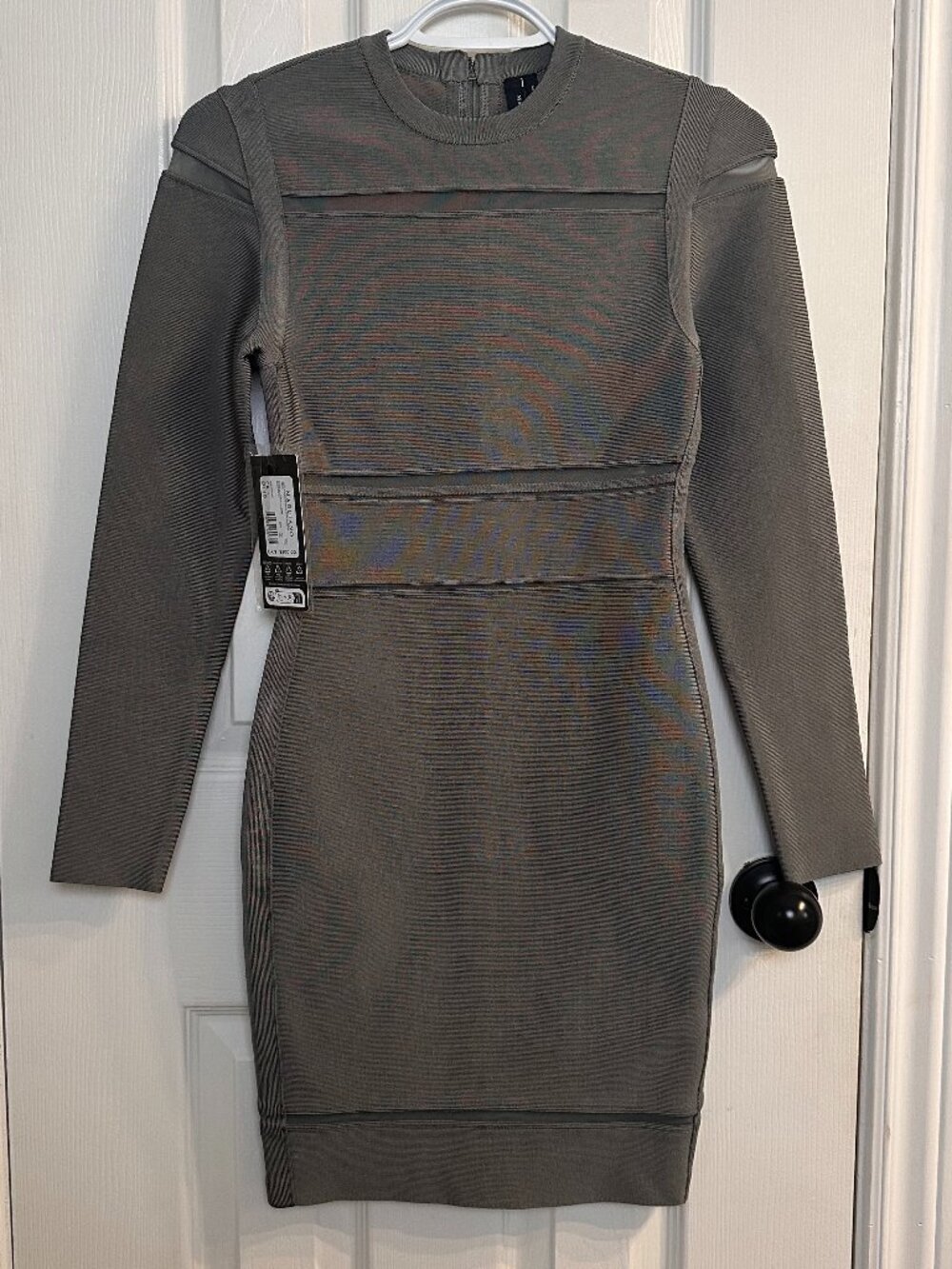 Marciano Bandage Dress Size 4 NWT Stone Olive